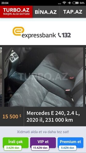 Mercedes E 240 2000, 231,000 km - 0.2 l - Şəmkir
