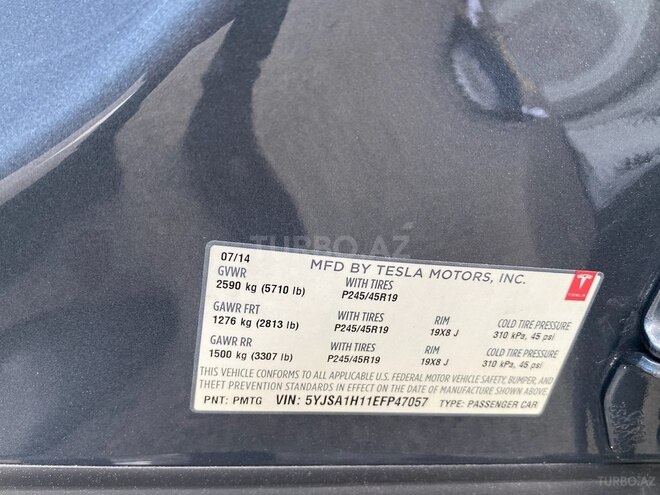 Tesla Model S 2014, 105,000 km - 0.0 l - Bakı