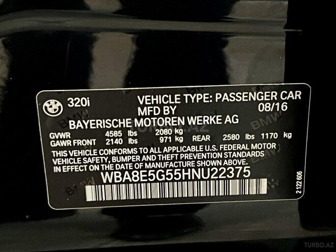 BMW 328 2016, 101,000 km - 2.0 l - Bakı