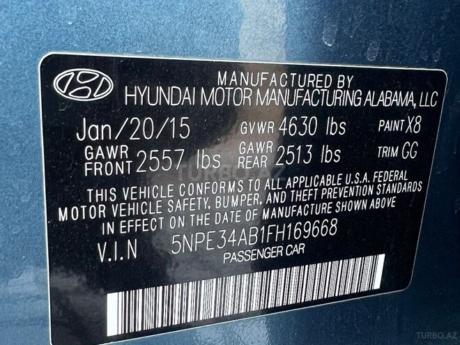 Hyundai Sonata 2015, 110,000 km - 2.0 l - Bakı